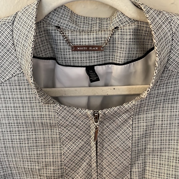 Micro Plaid Blazer with zipper White House Black Market Size 14 - Picture 6 of 6